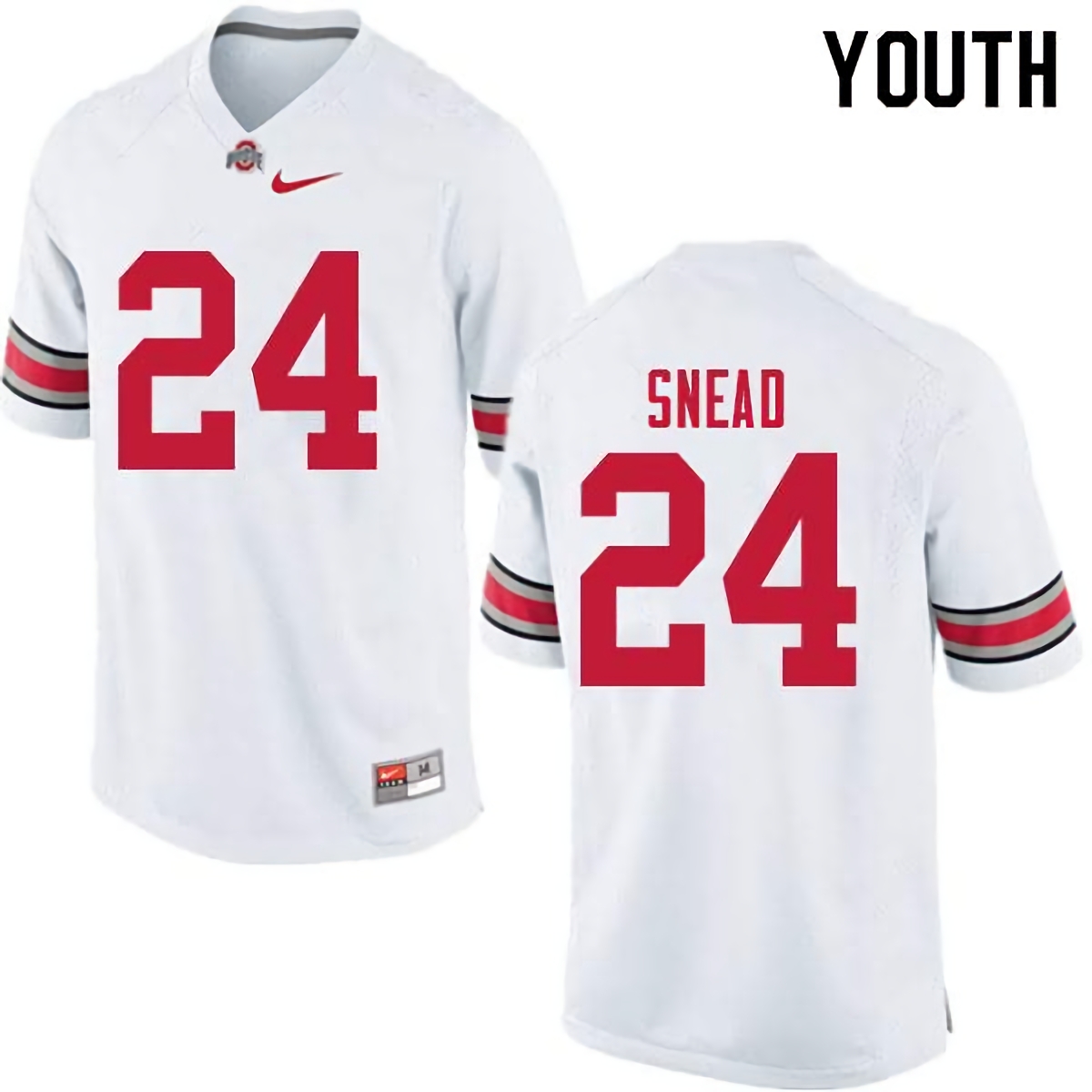 Brian Snead Ohio State Buckeyes Youth NCAA #24 Nike White College Stitched Football Jersey LQY5156VV